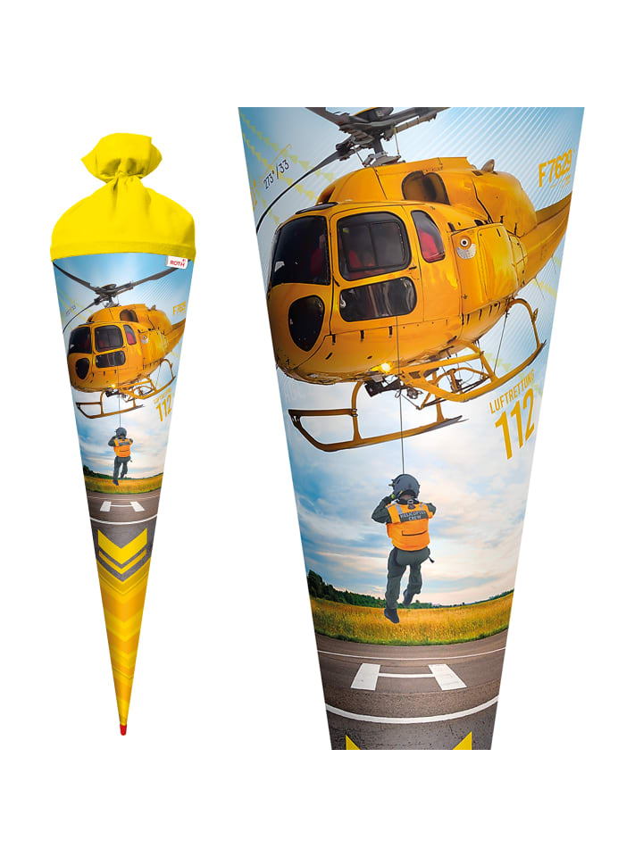 ROTH Schultüte groß Helikopter 70 cm in Gelb günstig kaufen onesize