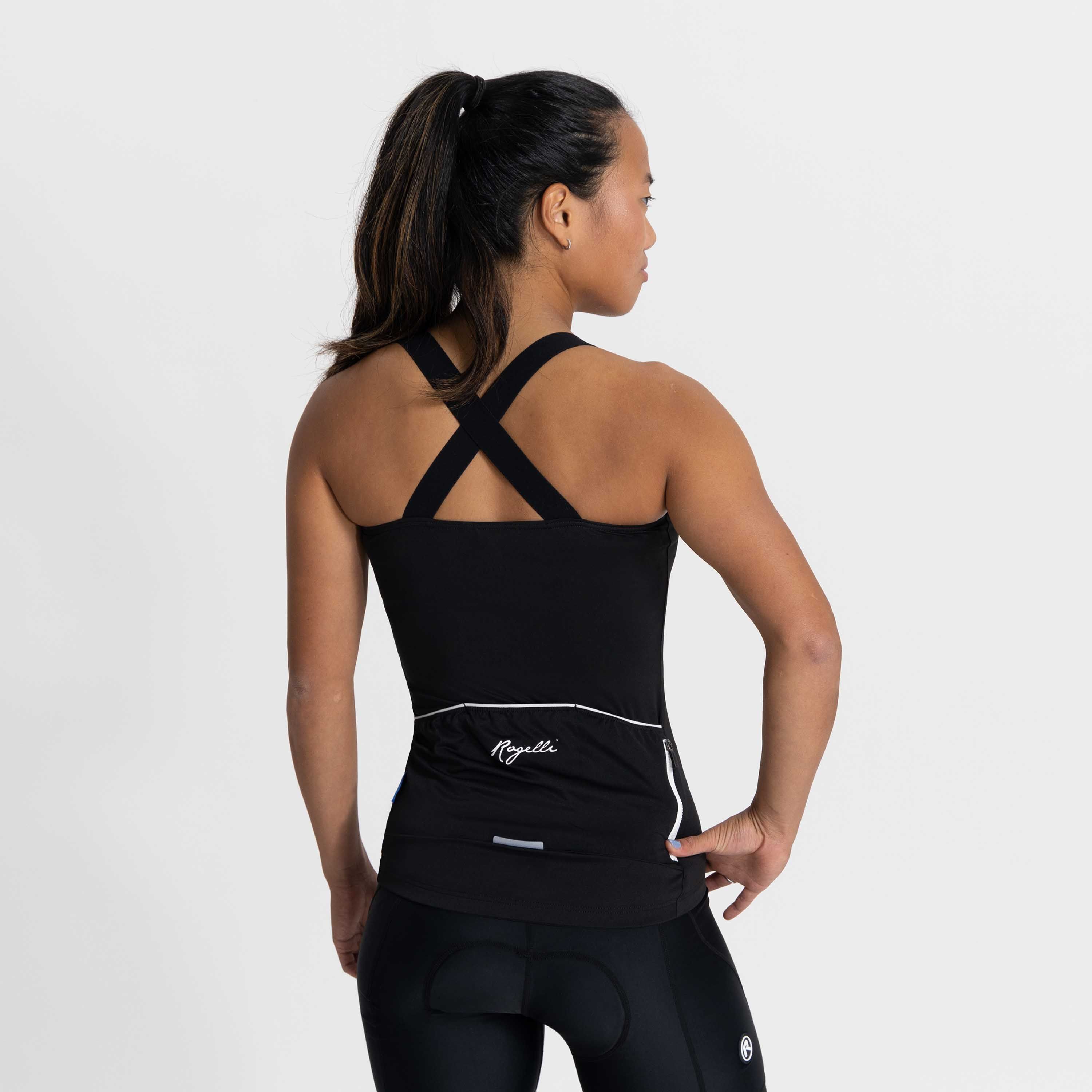 Rogelli Twist Schwarz/Weiß Damen Radtrikot Ärmellos