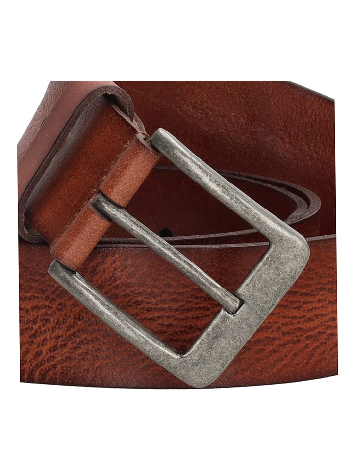 HIDE & STITCHES Leder-Gürtel in Hellbraun günstig kaufen