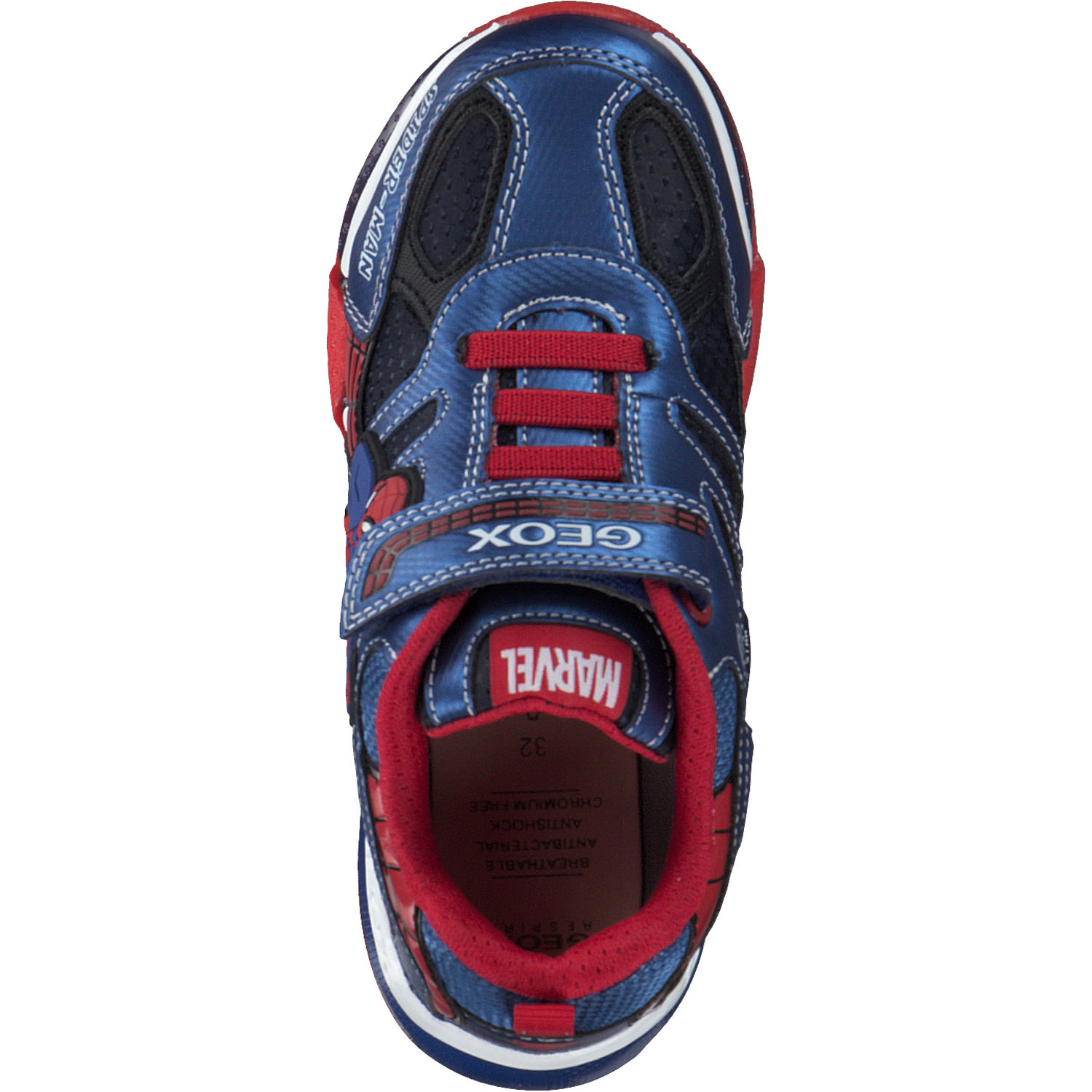 Geox J26FEB, Sneakers Low, Kinder, ROYAL/LIME