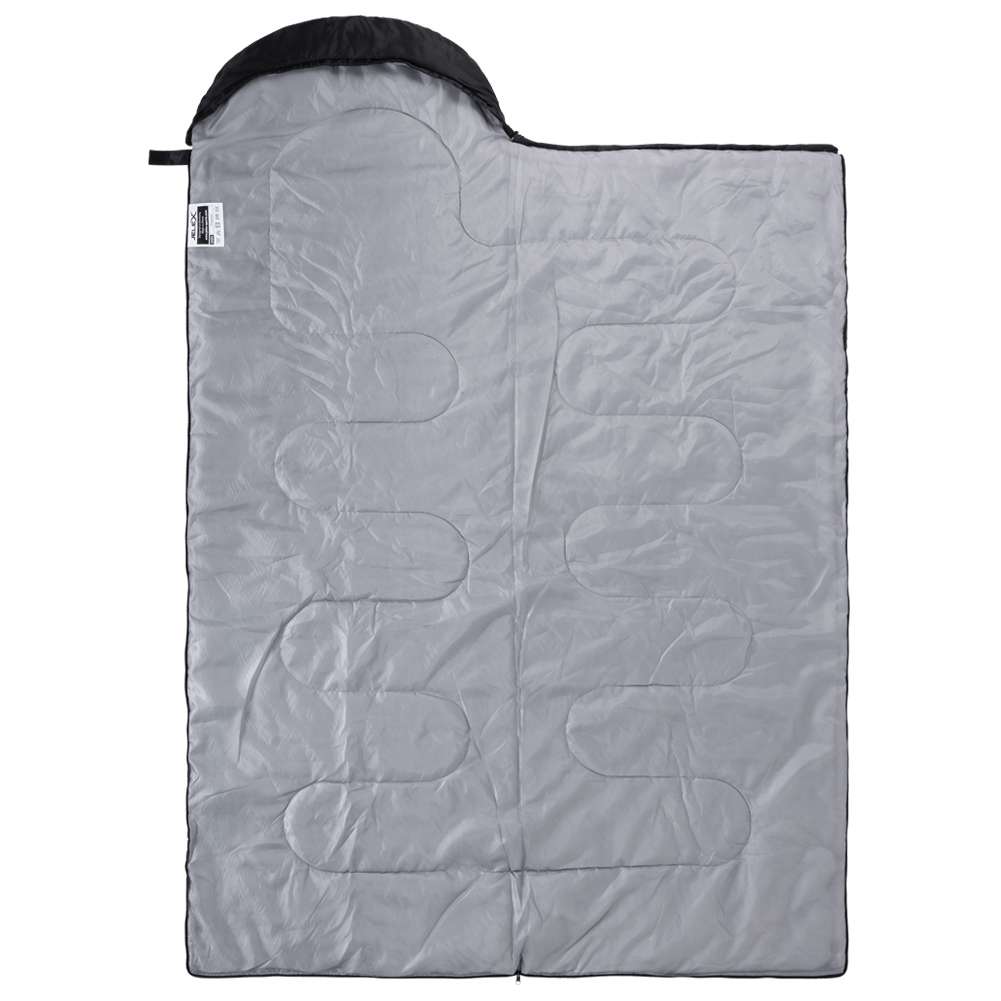 JELEX Outdoor Schlafsack 220 x 75 cm 15 °C schwarz