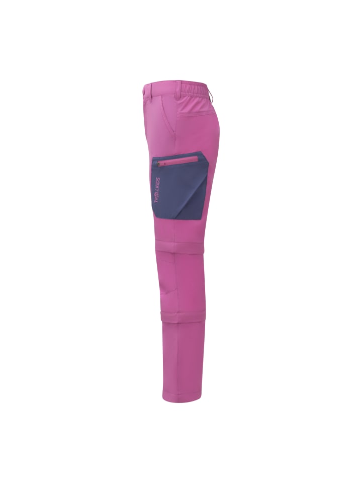 Trollkids Double Zipp-Off Funktionshose Preikestolen in mallow pink günstig kaufen