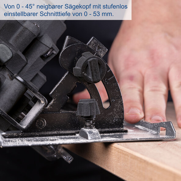 Akku-Kreissäge C-HCS-165-X, inkl. Akku und Ladegerät