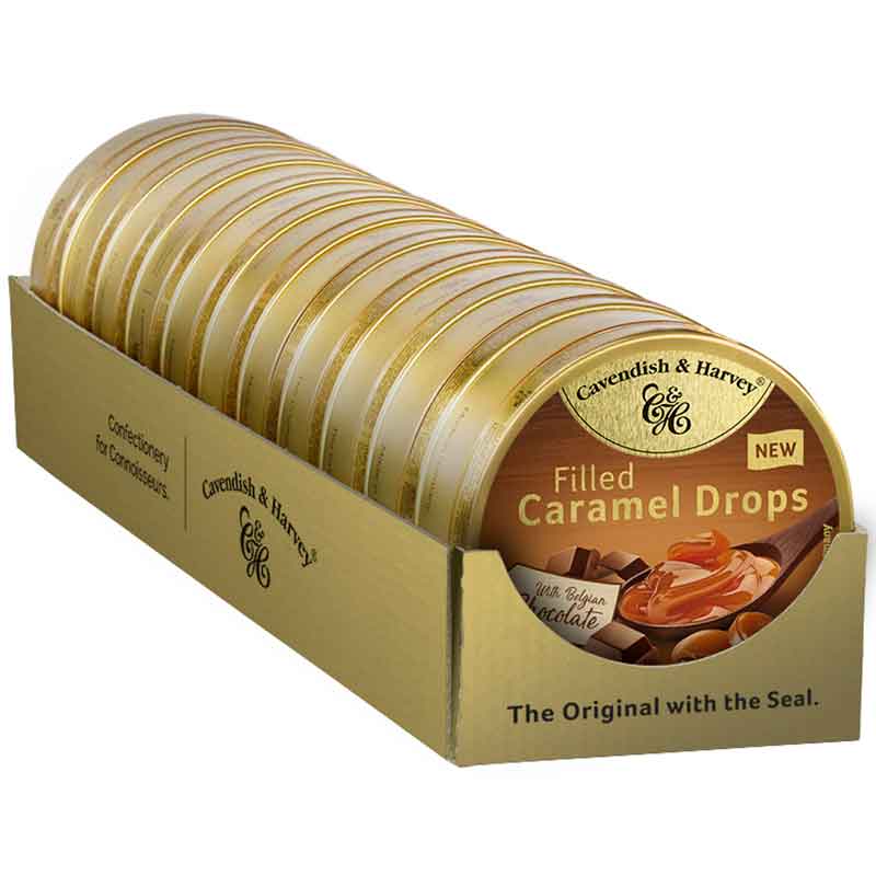 Cavendish & Harvey Filled Caramel Drops with Belgian Chocolate 130g