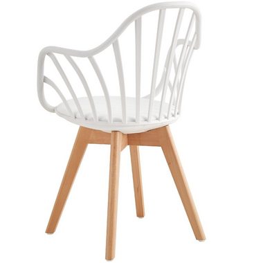 TRISENS Esszimmerstuhl Adele (1 - 4er Pack, 1 St), Küchenstuhl mit der gepolsterten Sitzfläche Gartenstuhl in Lederoptik
