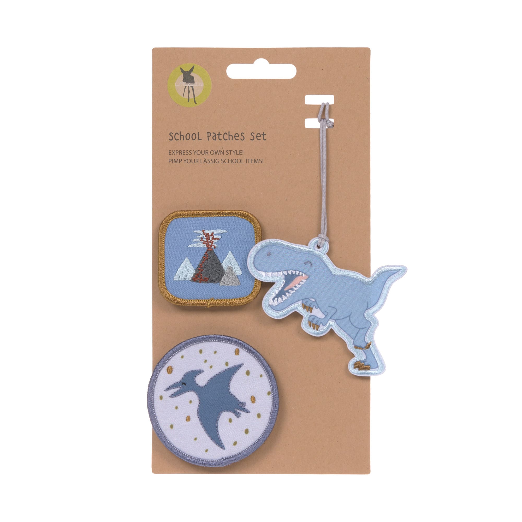 Anhänger & Patches - Schul Set Unique, Dinosaur