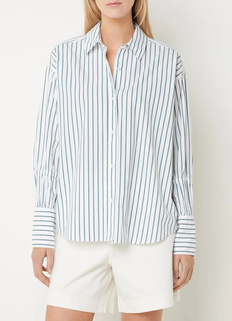 French Connection  Rhodes oversized blouse met streepprint