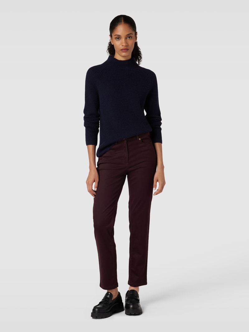 Comfort Fit Jeans im 5-Pocket-Design Modell 'GRETA' in dunkelrot