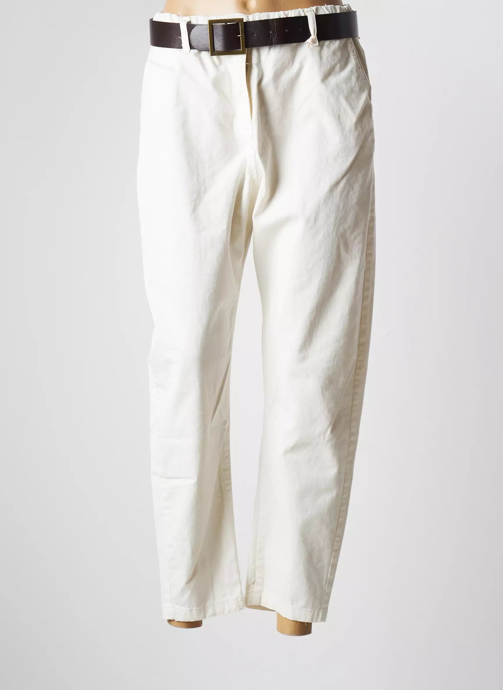 Please Pantalon7 8 Femme couleur blanc