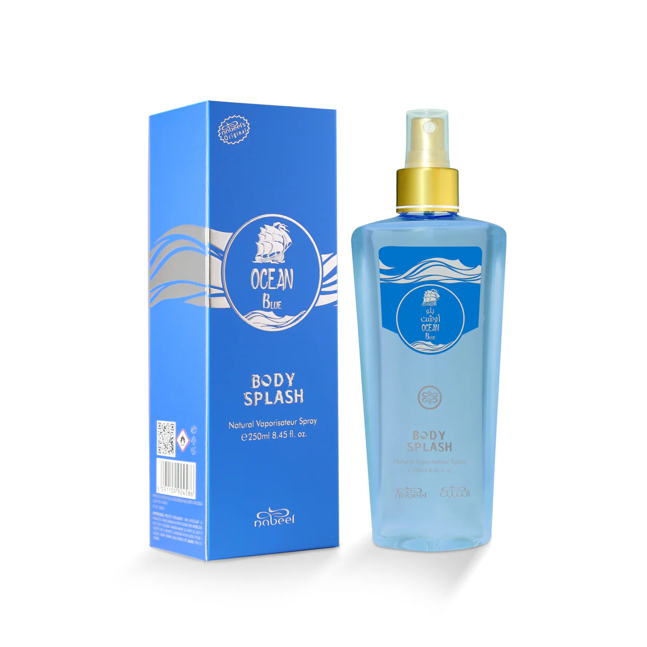 Ķermeņa okeāna zilais ķermeņa šļakatu komplekts - Unisex aromātiskais ūdens, Aromātiskais ūdens
