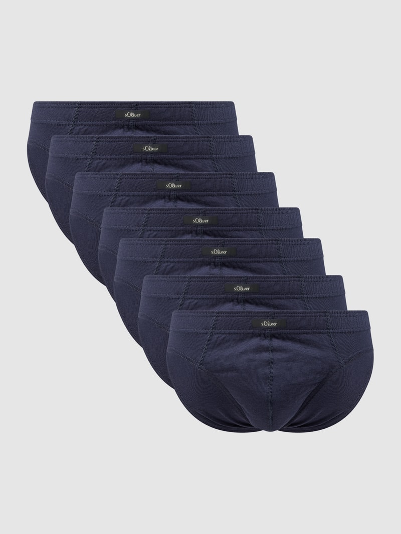 Slip aus Baumwolle im 7er-Pack in dunkelblau