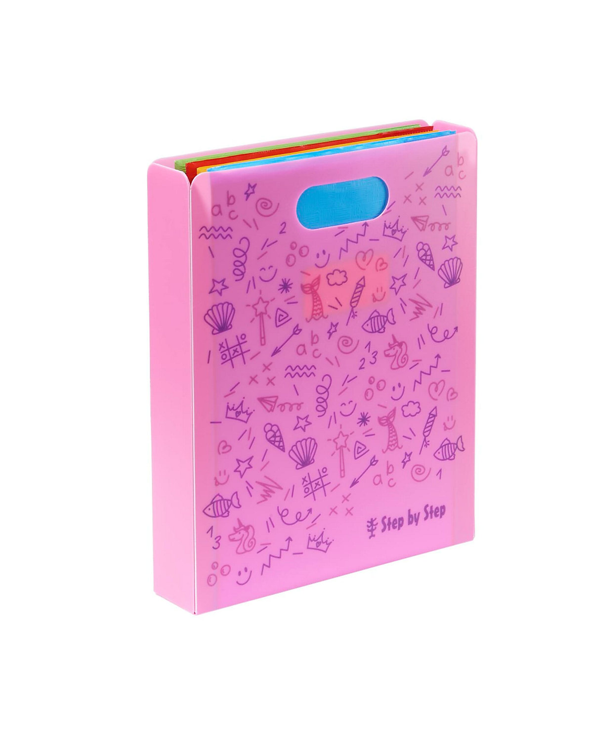 Heftbox mit Tragegriff, pink