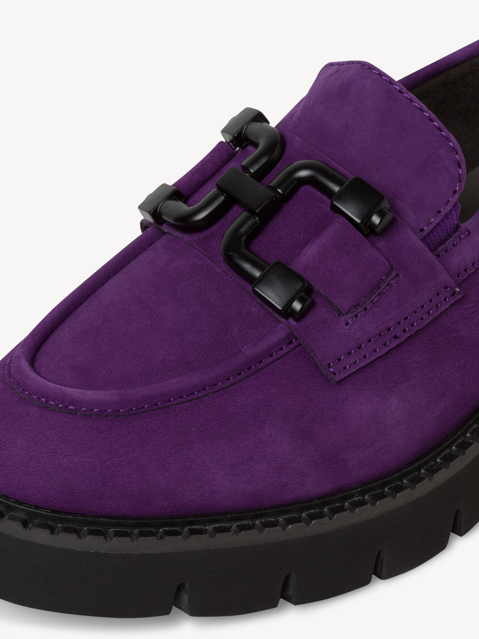 Slipper en cuir - mauve