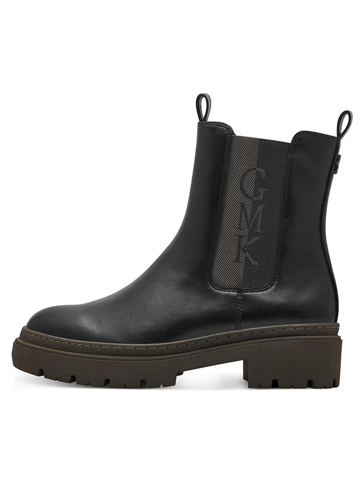 Marco Tozzi Boots in Schwarz/ Khaki günstig kaufen