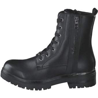 Tom Tailor Schnür Boots in schwarz