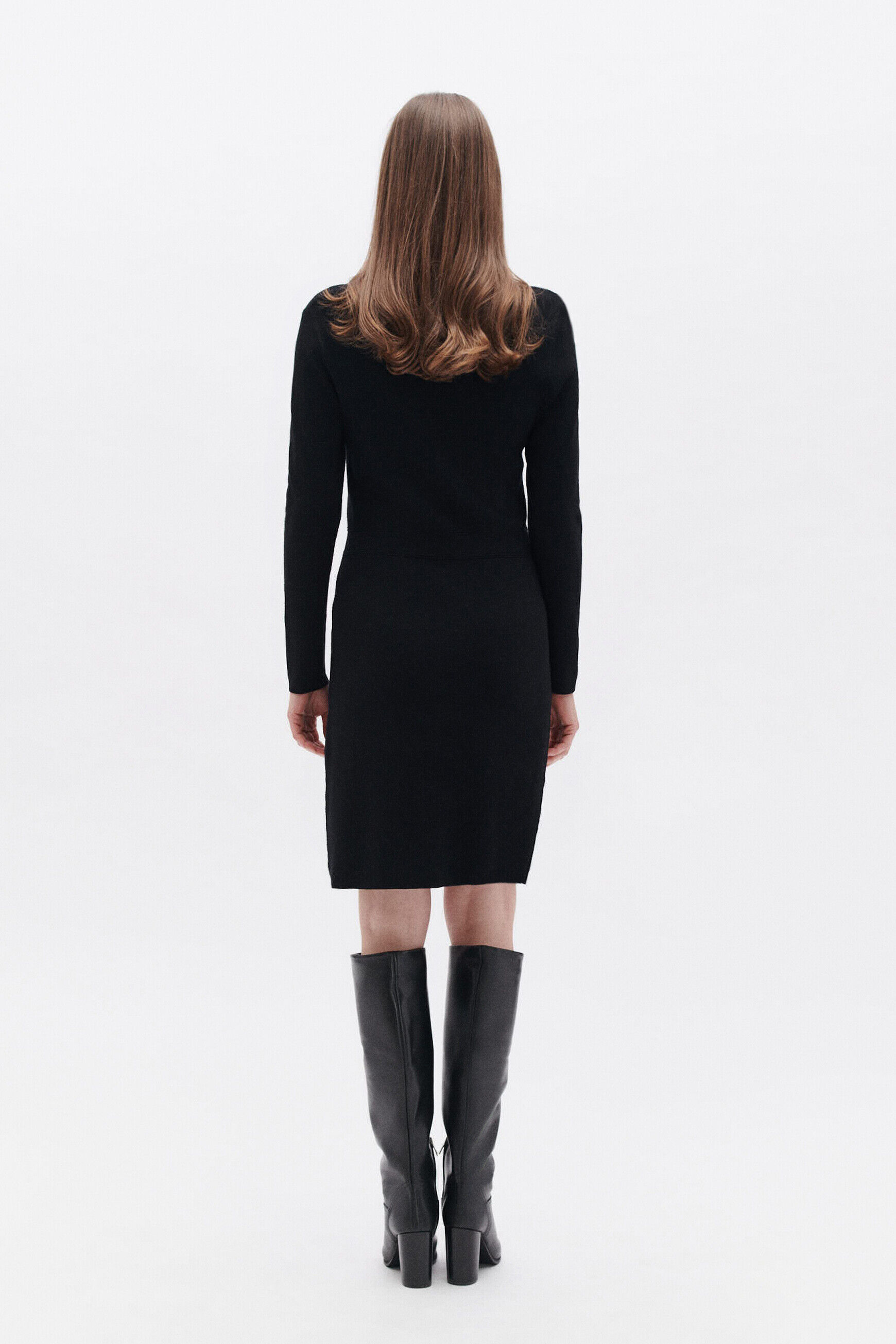 Robe raya noir femme