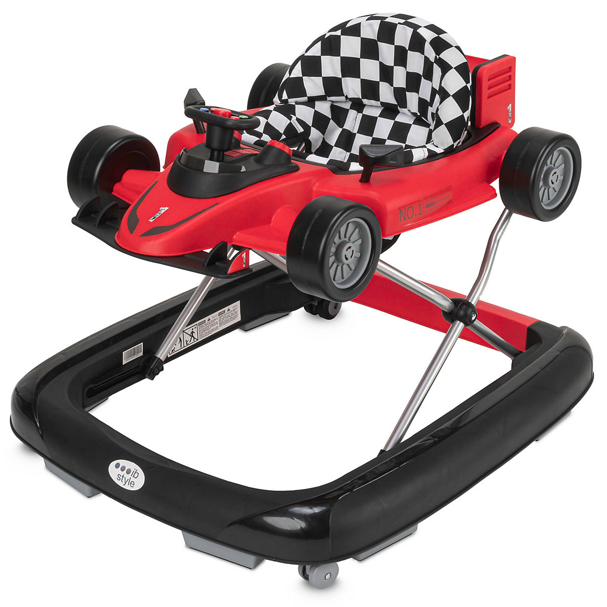 Lauflernhilfe Lauflernwagen Gehfrei mit Sound 2 in1  LITTLE SPEEDSTER 70 x 62 x 40 cm