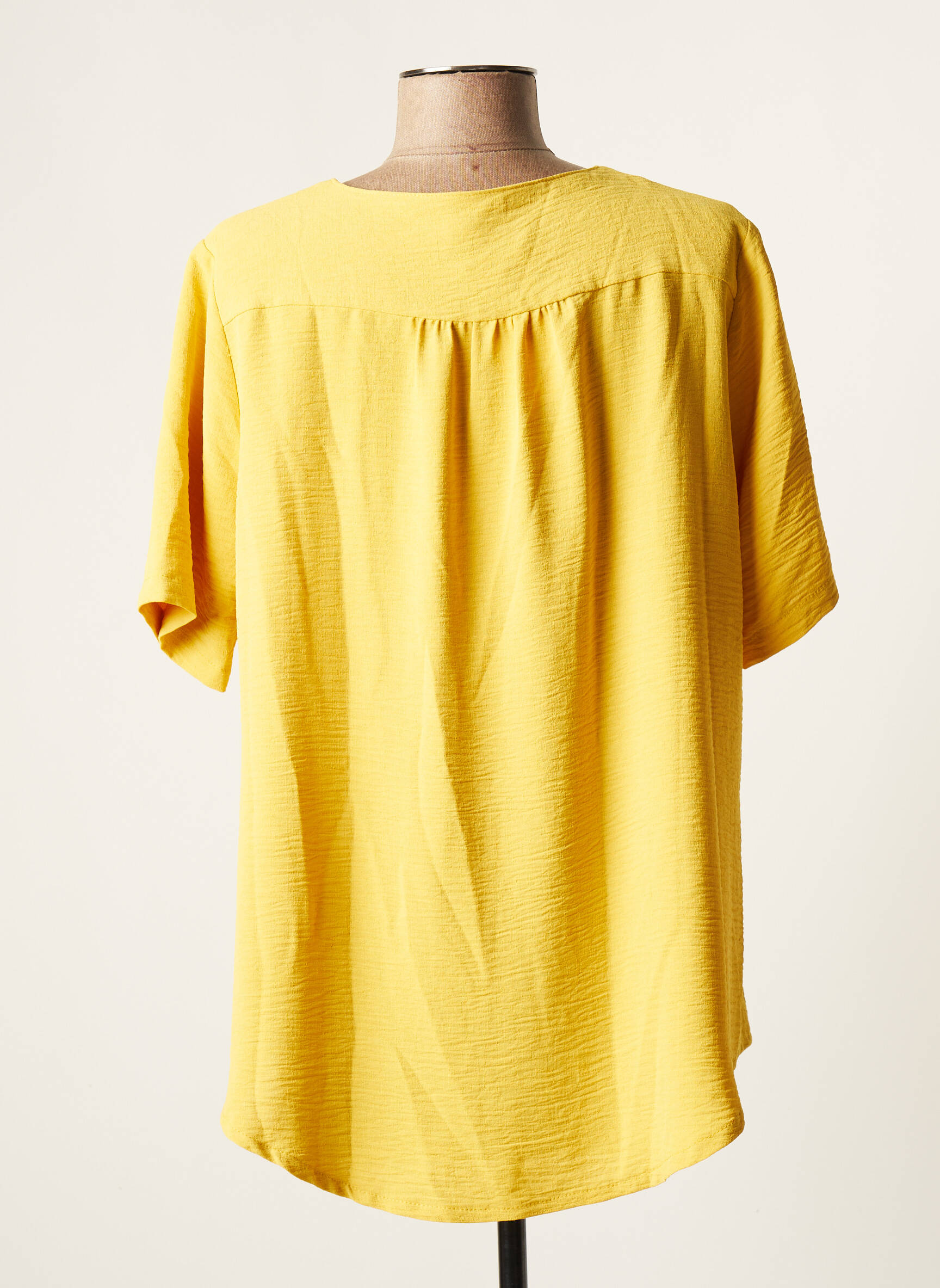 Halogene Tuniquemanchecourte Femme couleur jaune