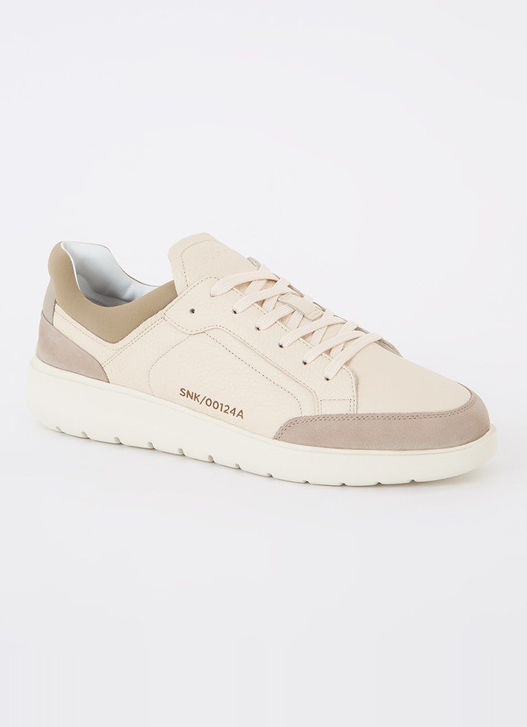 Boggi Milano Sneaker made of leather with suede details