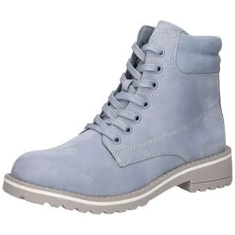 Marco Tozzi Schnür Boots in blau