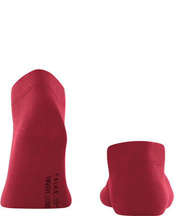 Falke, Serie Sensitive London, Sneakersocken, Baumwolle, kirschrot