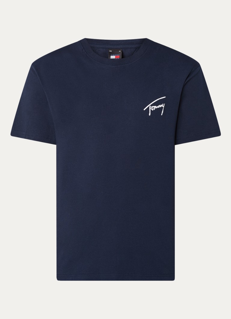 Tricou Tommy Hilfiger cu logo brodat