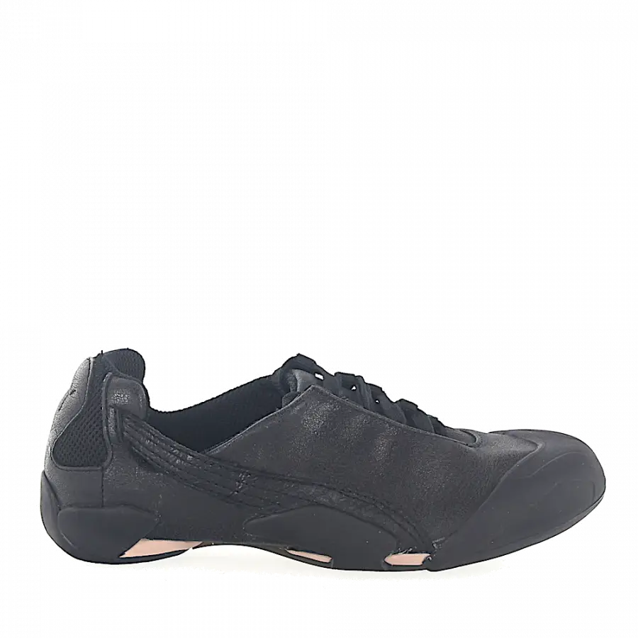 PUMA - Sneaker Glattleder Gummi schwarz - schwarz