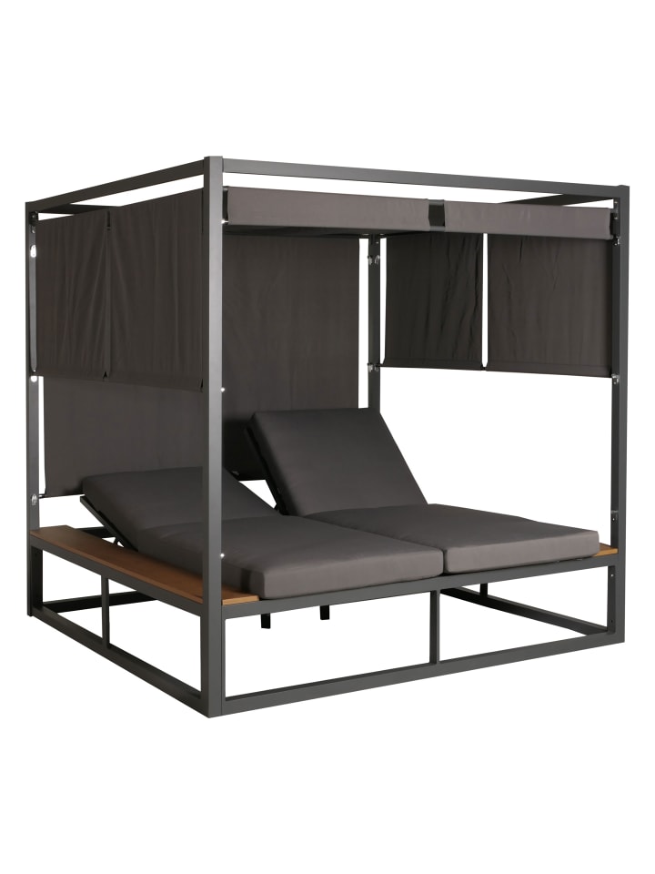MCW Aluminium Lounge-Gartenliege M63, Dunkelgrau günstig kaufen onesize