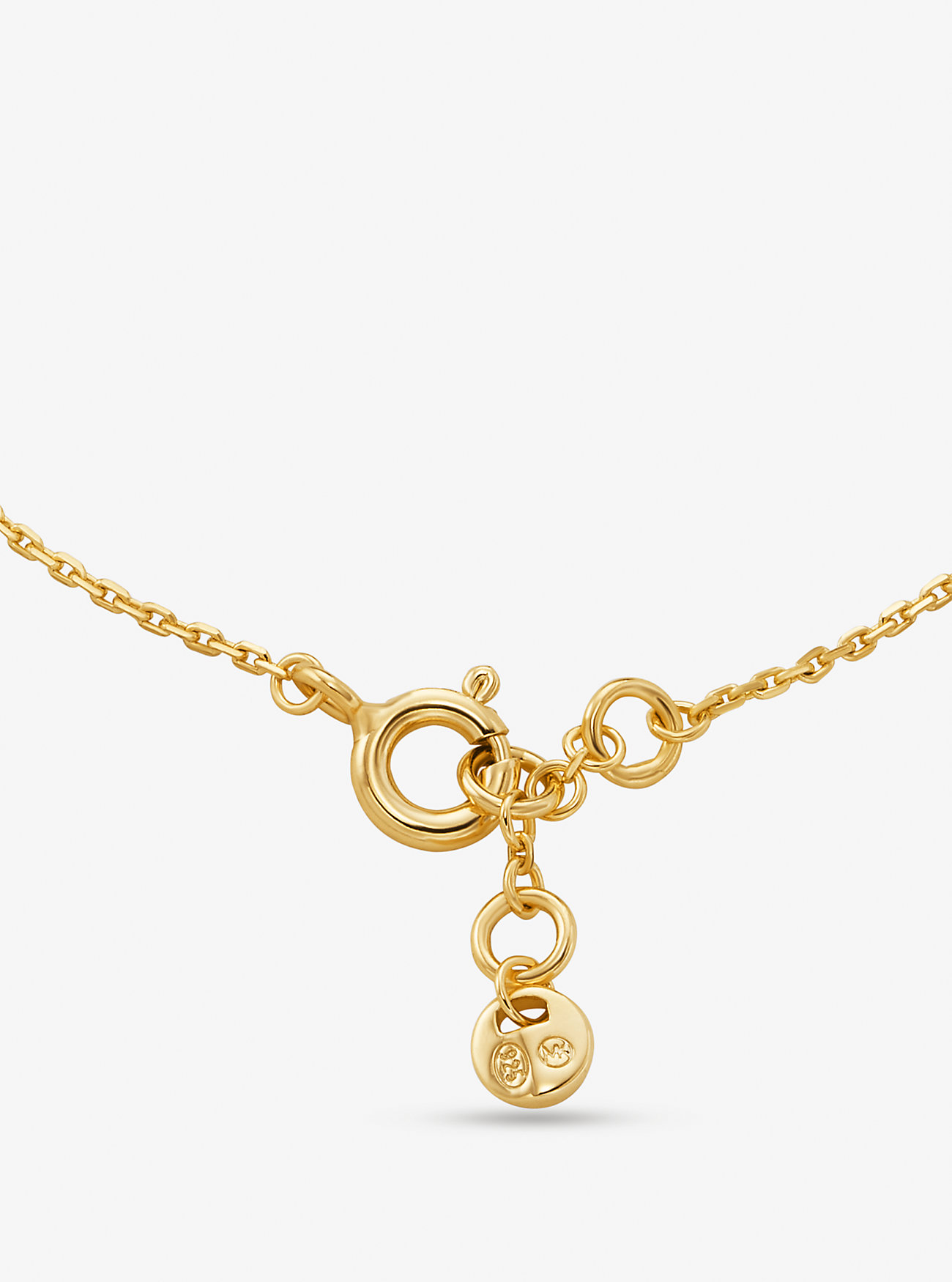 Bracciale Empire Logo in argento sterling e metallo prezioso pavé - ORO