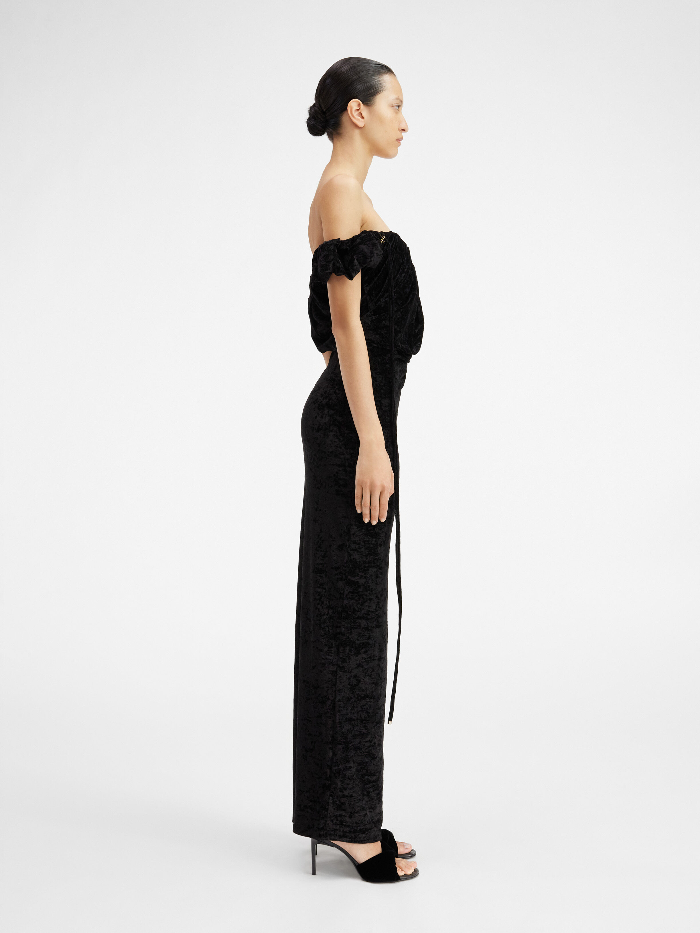 La robe velours longue