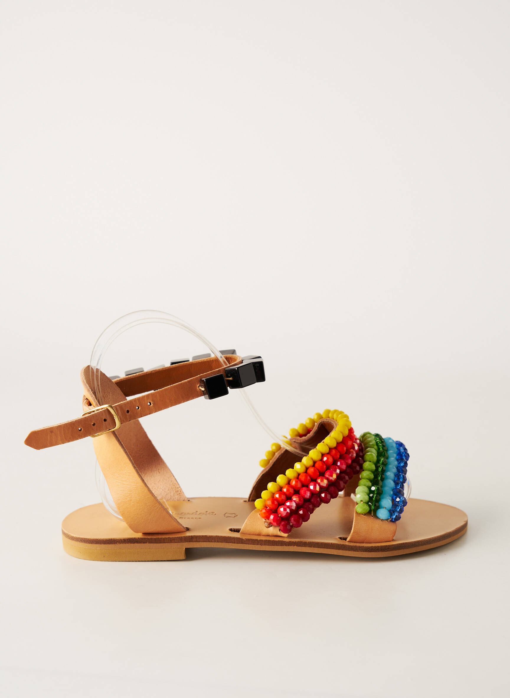 Elina Linardaki Sandales Nu Pieds Femme couleur marron