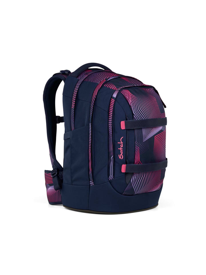 Satch Satch pack Schulrucksack Seismic Pink dunkelblau günstig kaufen onesize