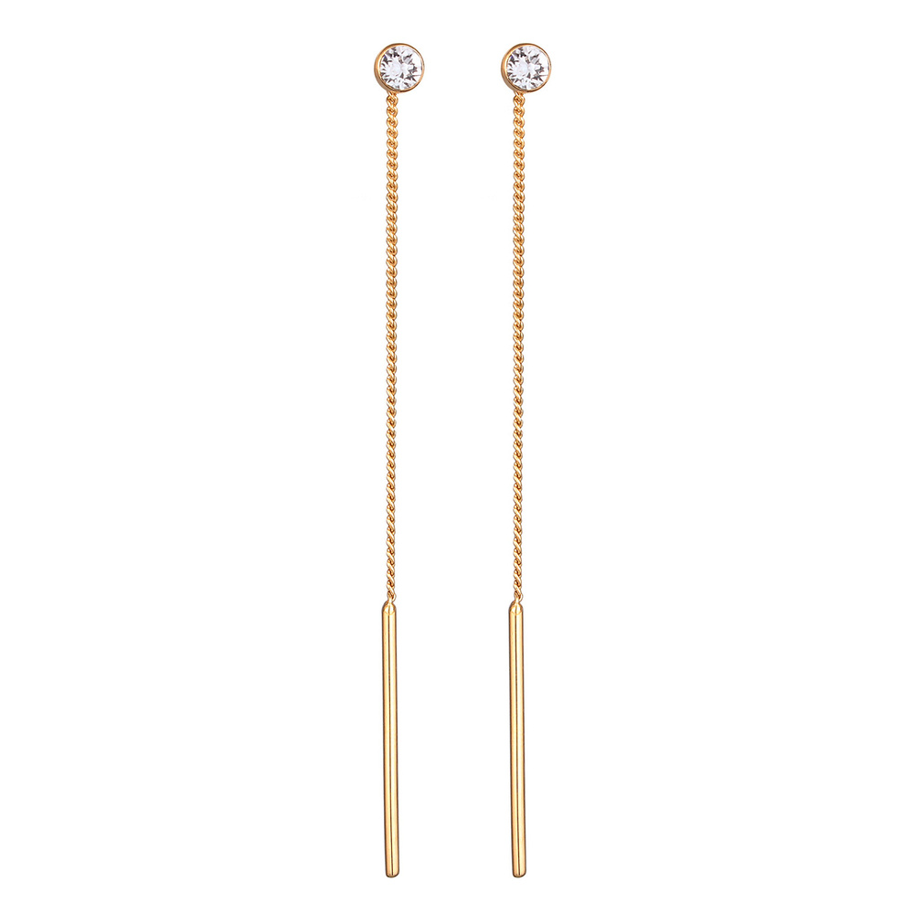 Elli Elli Boucles d'Oreilles Femmes Pendentif d'oreilles Basique avec cristal en argen Boucles d'oreilles