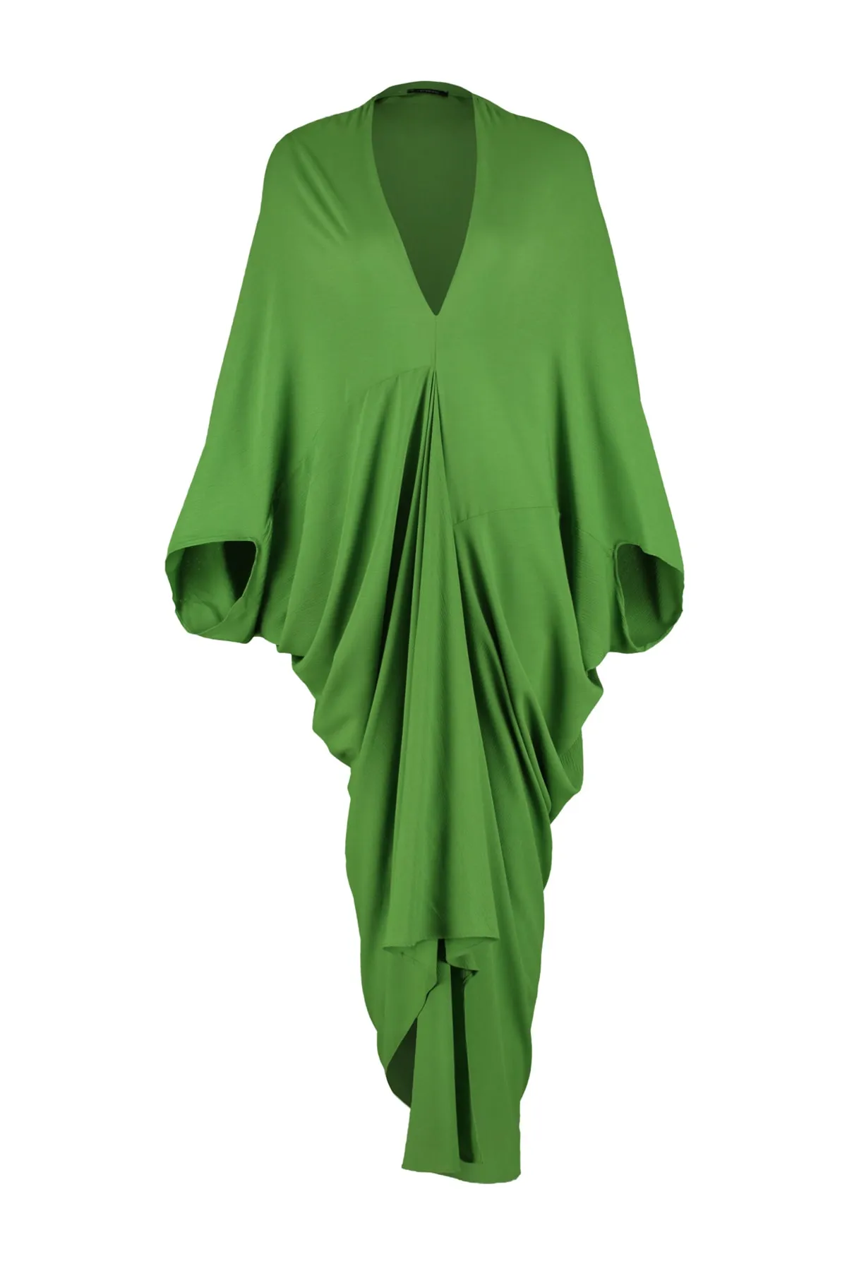 Trendyol Collection  Khakifarbenes, gewebtes, gerafftes Strandkleid mit weiter Passform TBESS23EL00274