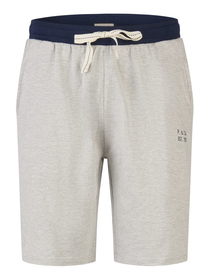 Phil & Co. Berlin  Pyjama Shorty in marine-grau günstig kaufen