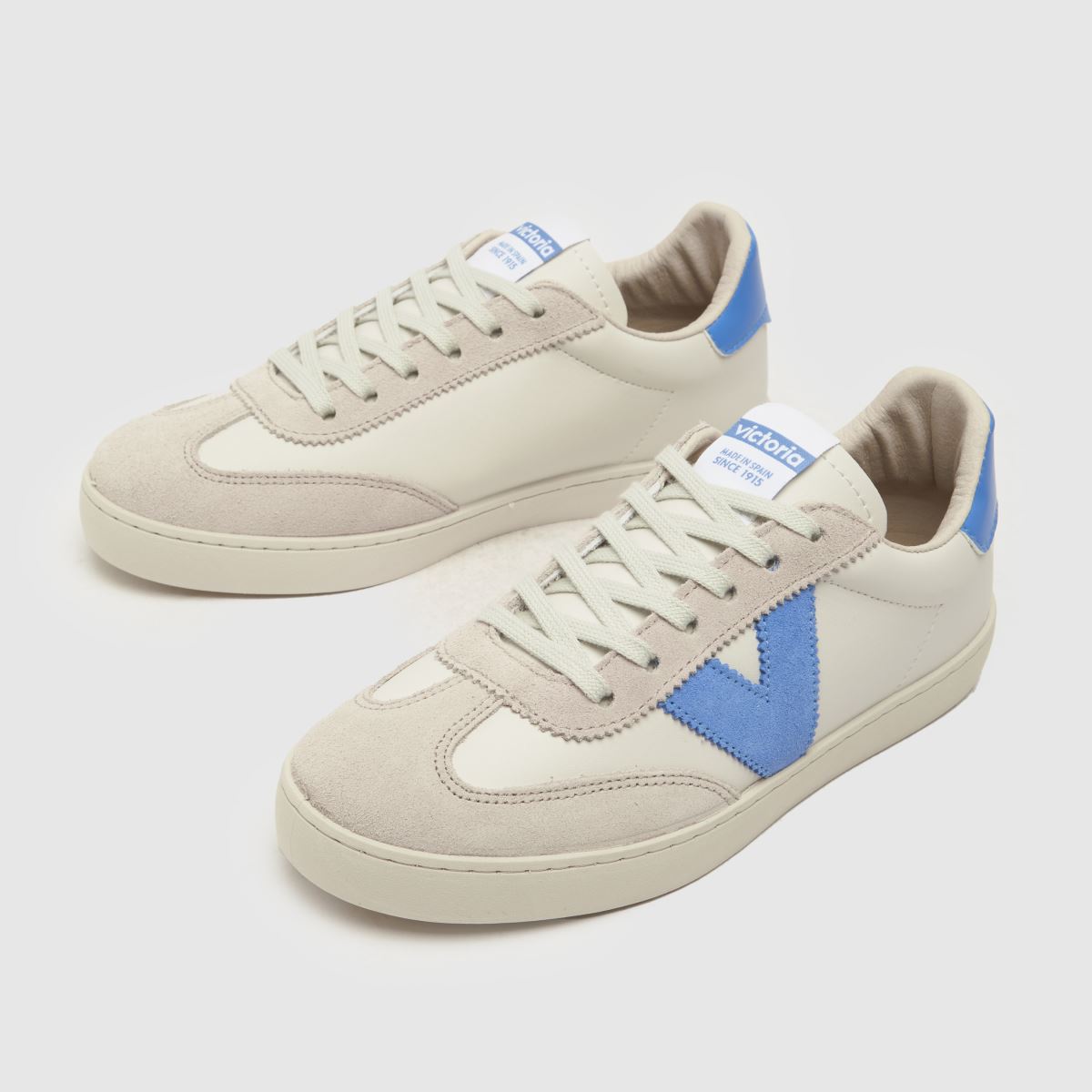 Victoria Berlin-sneakers i vitt och blått