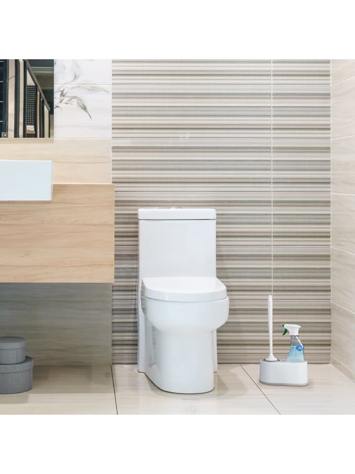 relaxdays Toilettenbürste in Weiß/ Grau günstig kaufen onesize