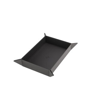 Gamegenic Magnetic Dice Tray Rectangular - Black & Gray