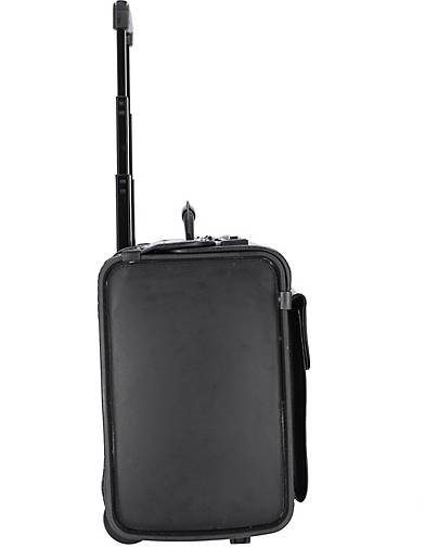 Alassio 2-Rollen Pilotenkoffer Leder 48 cm Laptopfach