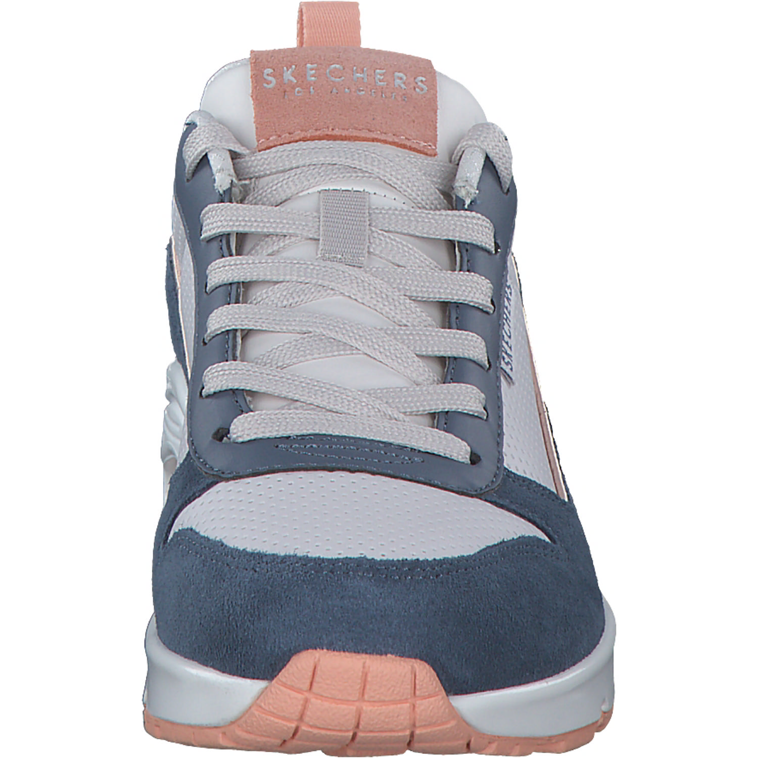 Skechers 177105, Schnürschuhe, Damen, Print Weiß Blau