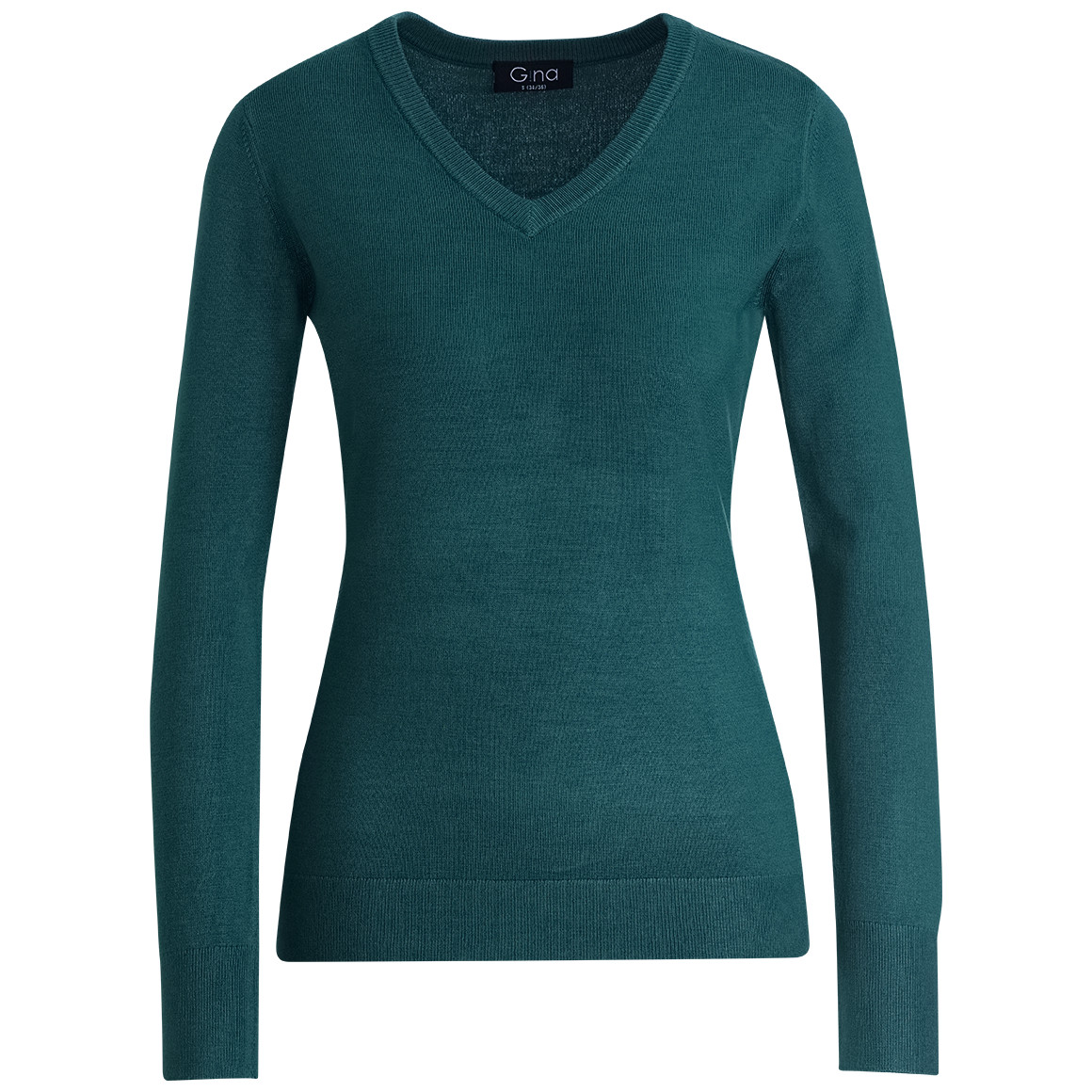 Damen Feinstrickpullover mit V-Ausschnitt