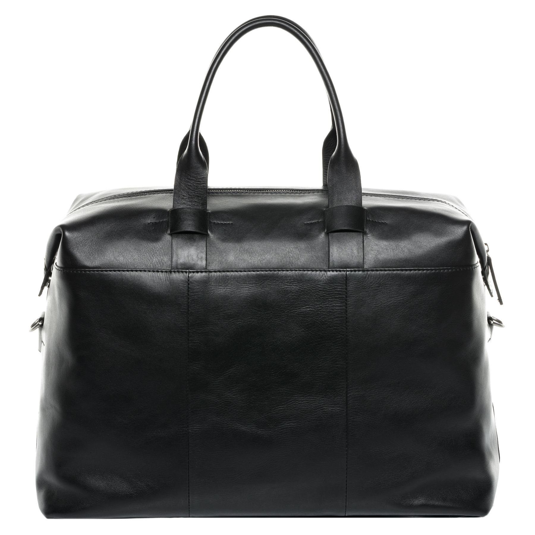 FEYNSINN Reisetasche Leder Weekender Unisex TROY, Echtleder Reisegepäck für Damen & Herren, Sporttasche XL schwarz