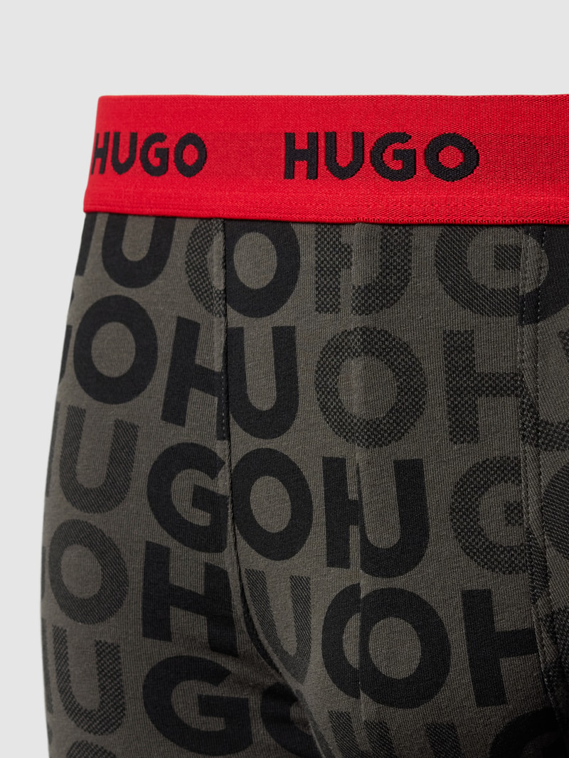 Trunks mit elastischem Label-Bund in mittelgrau