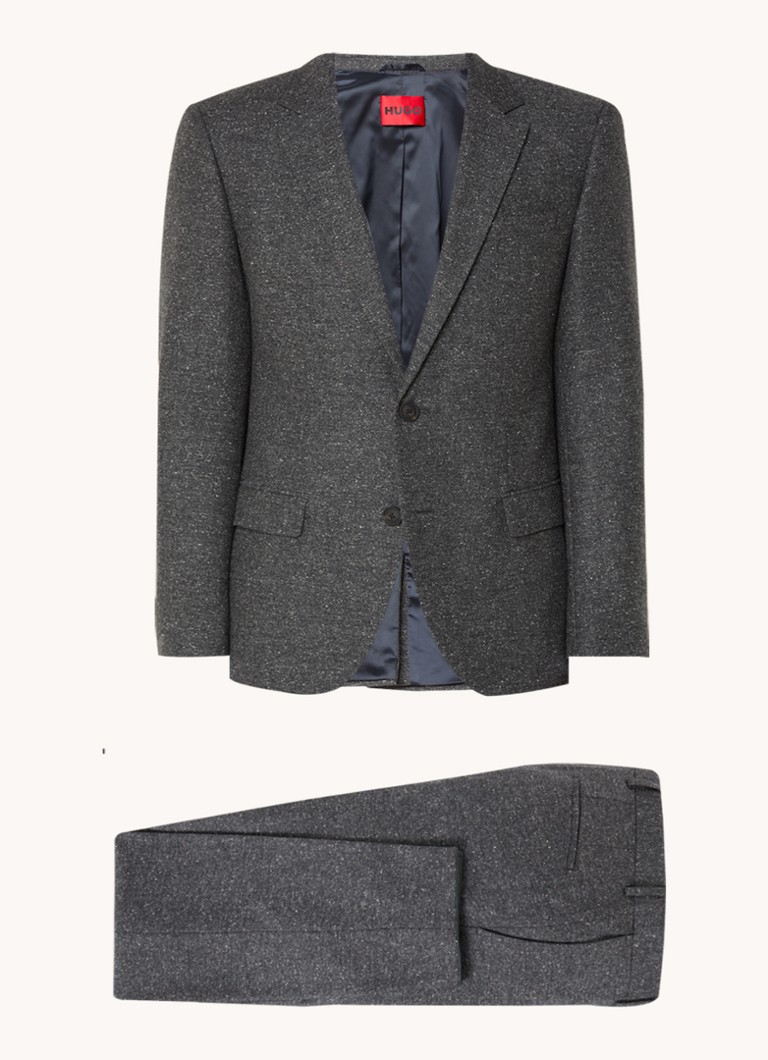 HUGO BOSS Henry/Getlin232X pieguļošs divdaļīgs uzvalks no zīda maisījuma