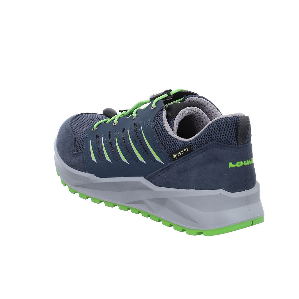Jungen Schnürhalbschuhe Axos GTX Lo Outdoorschuh Kinderschuhe Leder-/Textilkombination uni Outdoorschuhe