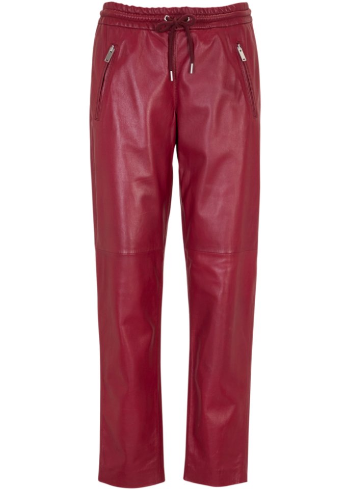 Leder-Joggpants aus Lammnappa