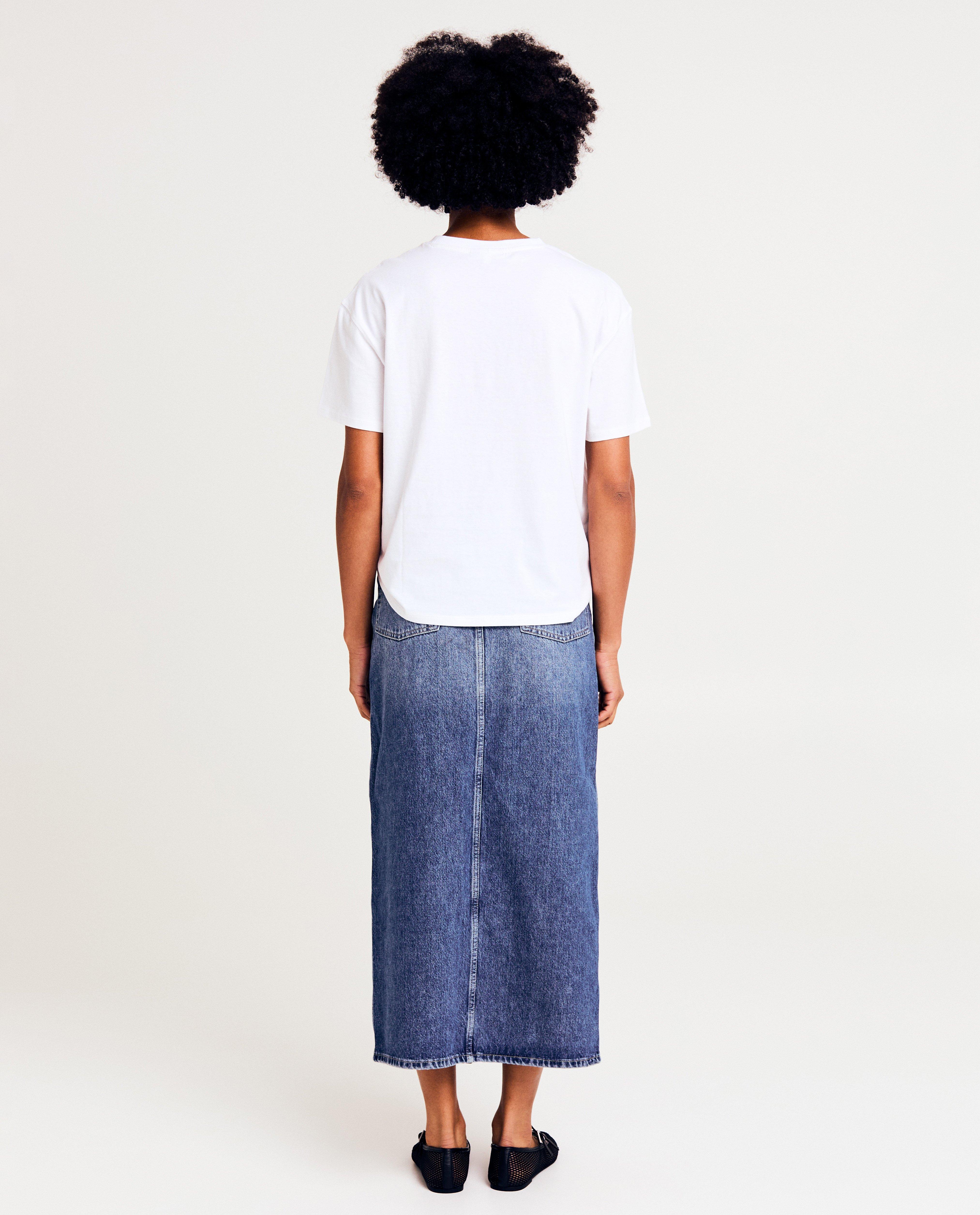 Tricou Sora Wit cu imprimeu alb
