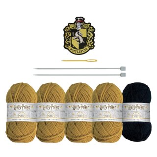Harry Potter Strick Set Infinity Schal Hufflepuff