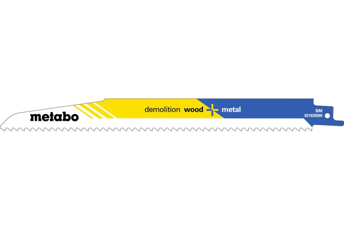 Metabo Tilbehør 631926000 Bajonettsagblad (5 stk.) BiM 225x1,6 mm/4,3