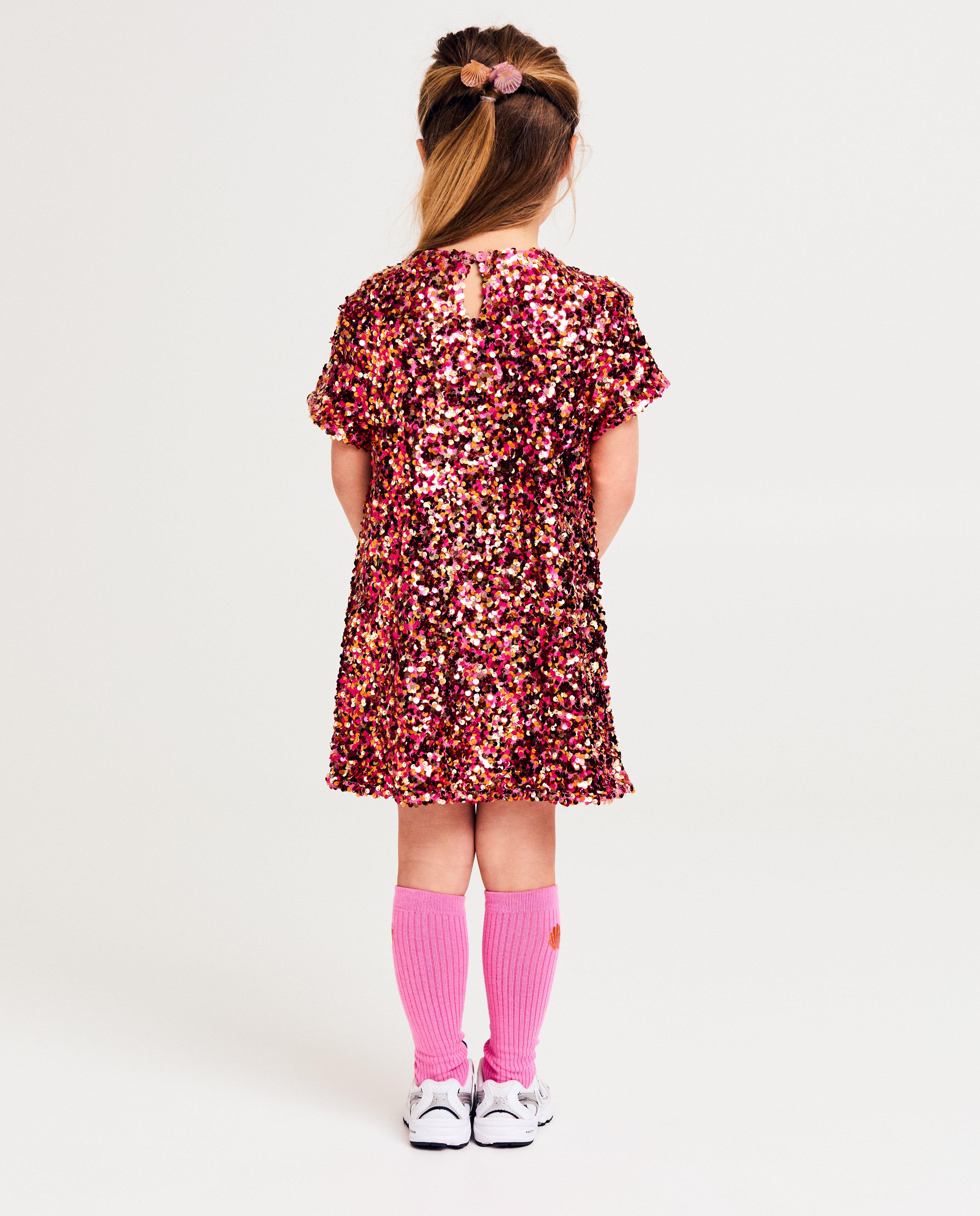 Rochie K3 cu paiete roz deschis